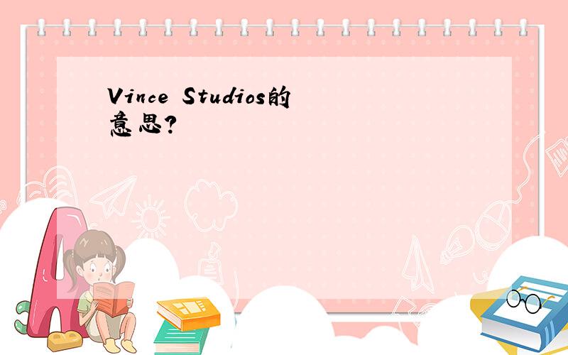 Vince Studios的意思?