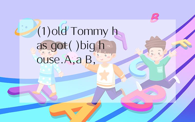 (1)old Tommy has got( )big house.A,a B,