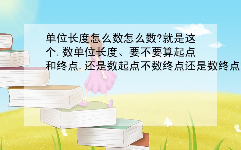 单位长度怎么数怎么数?就是这个.数单位长度、要不要算起点和终点.还是数起点不数终点还是数终点不数起点?