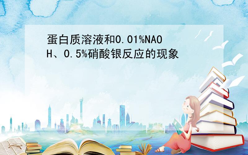 蛋白质溶液和0.01%NAOH、0.5%硝酸银反应的现象