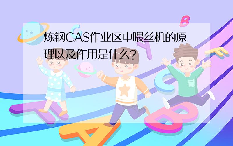 炼钢CAS作业区中喂丝机的原理以及作用是什么?