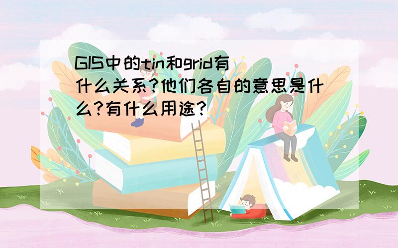 GIS中的tin和grid有什么关系?他们各自的意思是什么?有什么用途?