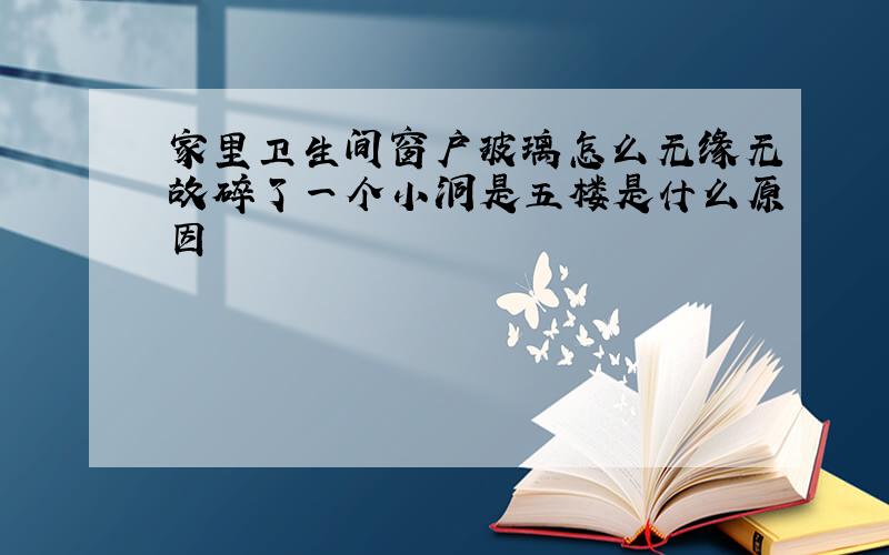 家里卫生间窗户玻璃怎么无缘无故碎了一个小洞是五楼是什么原因