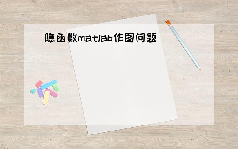 隐函数matlab作图问题