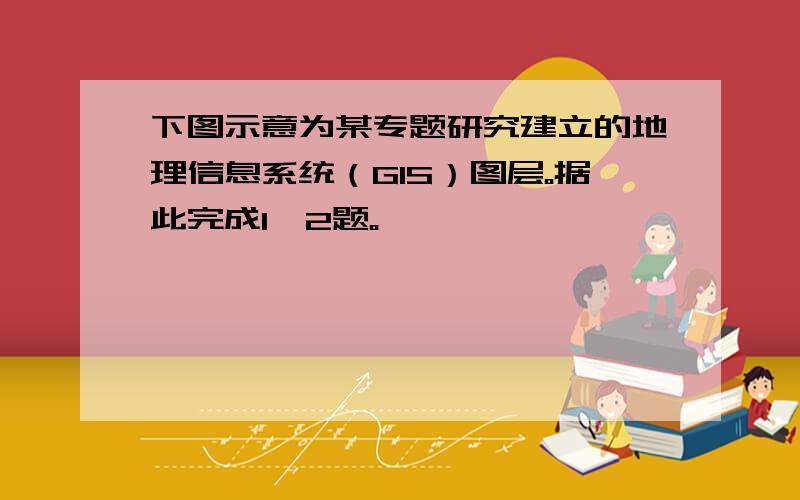 下图示意为某专题研究建立的地理信息系统（GIS）图层。据此完成1—2题。