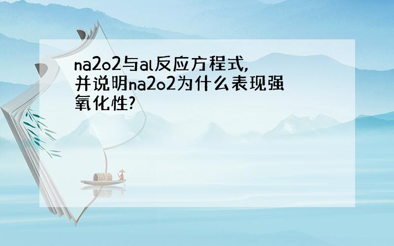 na2o2与al反应方程式,并说明na2o2为什么表现强氧化性?