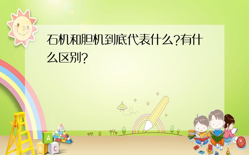 石机和胆机到底代表什么?有什么区别?