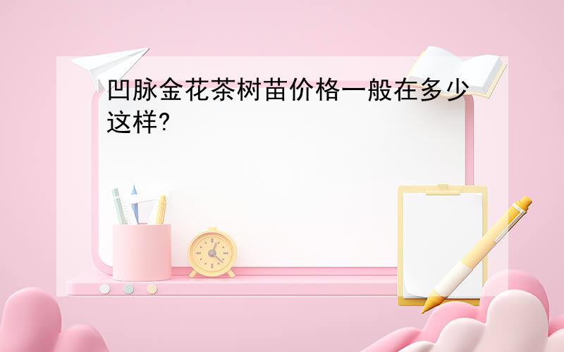 凹脉金花茶树苗价格一般在多少这样?