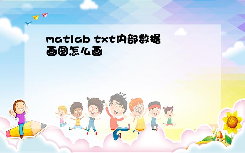 matlab txt内部数据画图怎么画