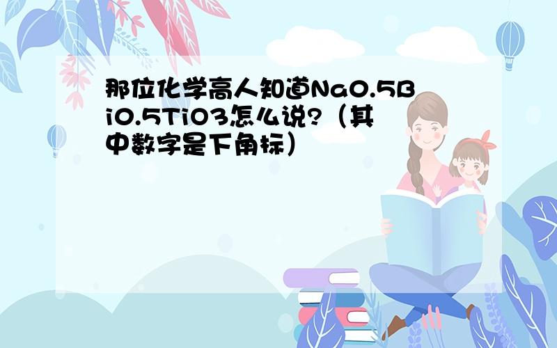 那位化学高人知道Na0.5Bi0.5TiO3怎么说?（其中数字是下角标）