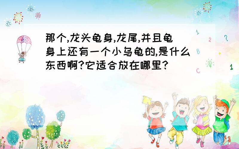 那个,龙头龟身,龙尾,并且龟身上还有一个小乌龟的,是什么东西啊?它适合放在哪里?