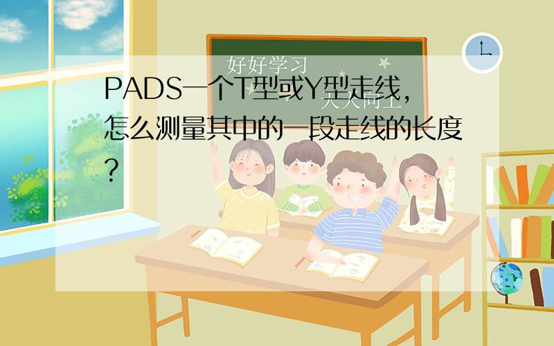 PADS一个T型或Y型走线,怎么测量其中的一段走线的长度?