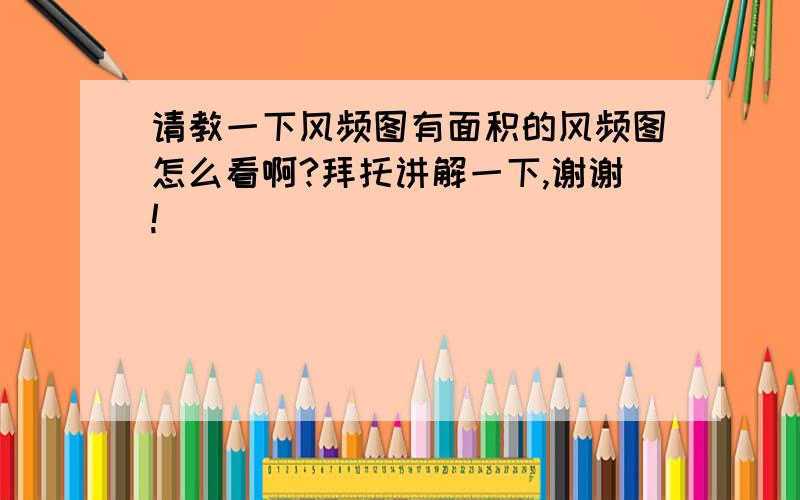 请教一下风频图有面积的风频图怎么看啊?拜托讲解一下,谢谢!