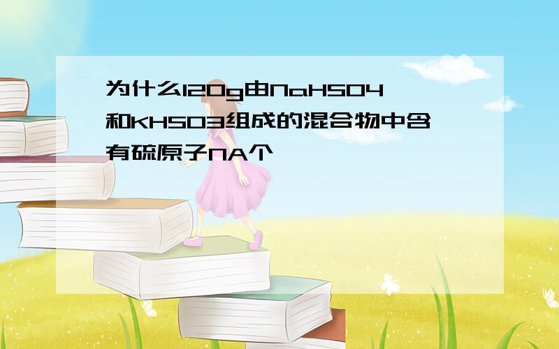 为什么120g由NaHSO4和KHSO3组成的混合物中含有硫原子NA个