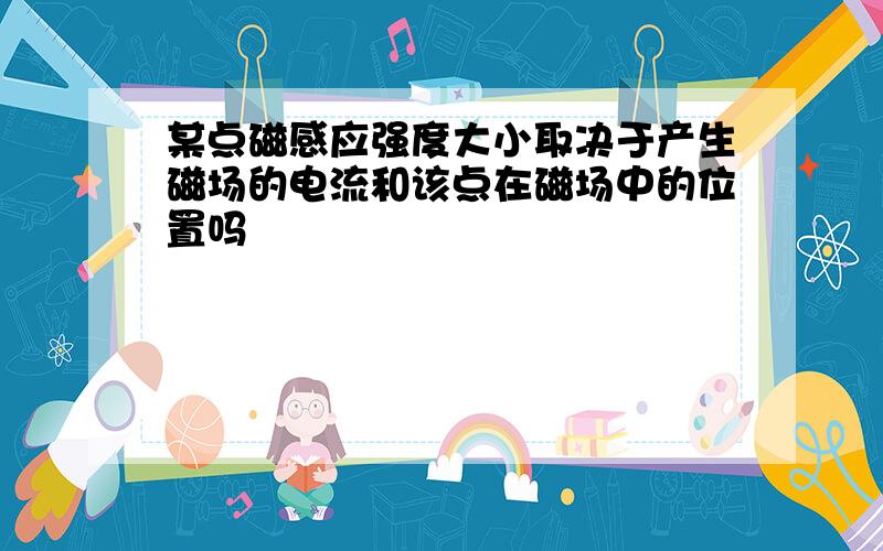 某点磁感应强度大小取决于产生磁场的电流和该点在磁场中的位置吗