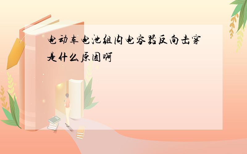 电动车电池组内电容器反向击穿是什么原因啊