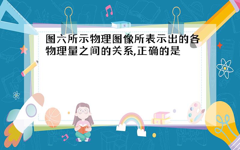 图六所示物理图像所表示出的各物理量之间的关系,正确的是