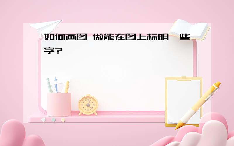 如何画图 做能在图上标明一些字?