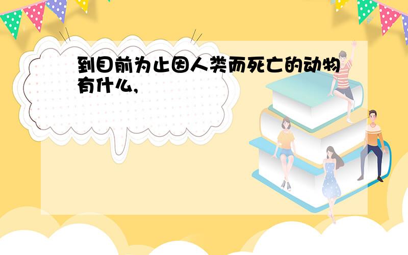 到目前为止因人类而死亡的动物有什么,
