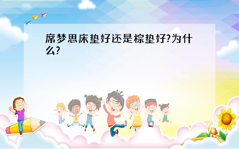 席梦思床垫好还是棕垫好?为什么?