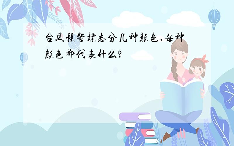 台风预警标志分几种颜色,每种颜色都代表什么?