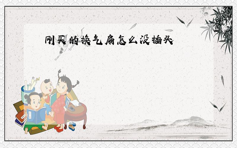 刚买的换气扇怎么没插头