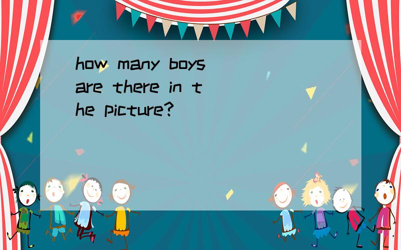 how many boys are there in the picture?