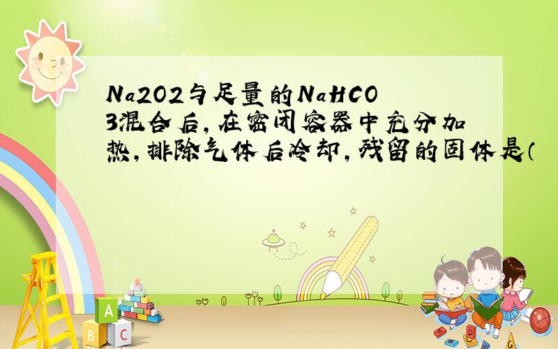 Na2O2与足量的NaHCO3混合后，在密闭容器中充分加热，排除气体后冷却，残留的固体是（　　）