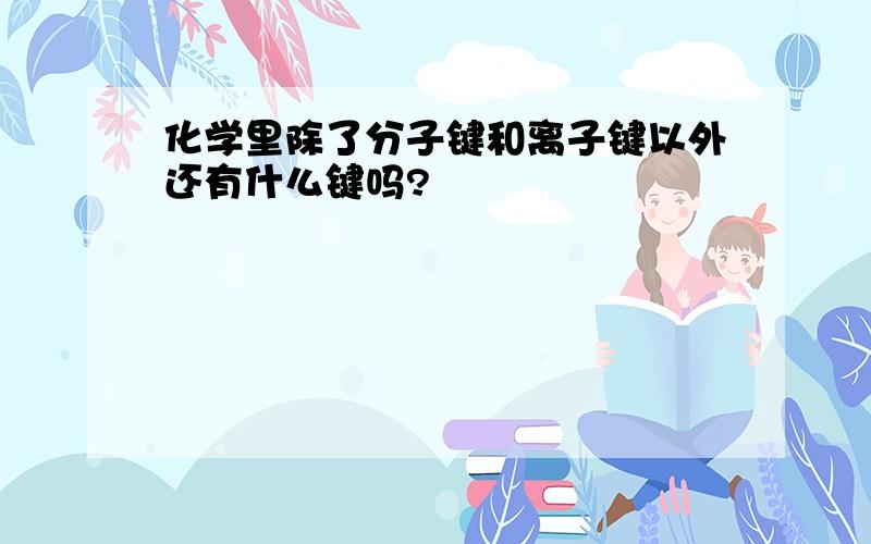 化学里除了分子键和离子键以外还有什么键吗?