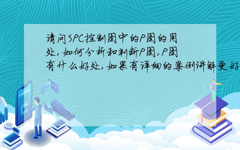 请问SPC控制图中的P图的用处,如何分析和判断P图,P图有什么好处,如果有详细的案例讲解更好,