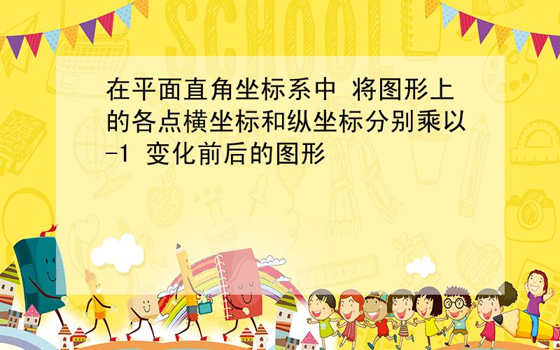 在平面直角坐标系中 将图形上的各点横坐标和纵坐标分别乘以-1 变化前后的图形