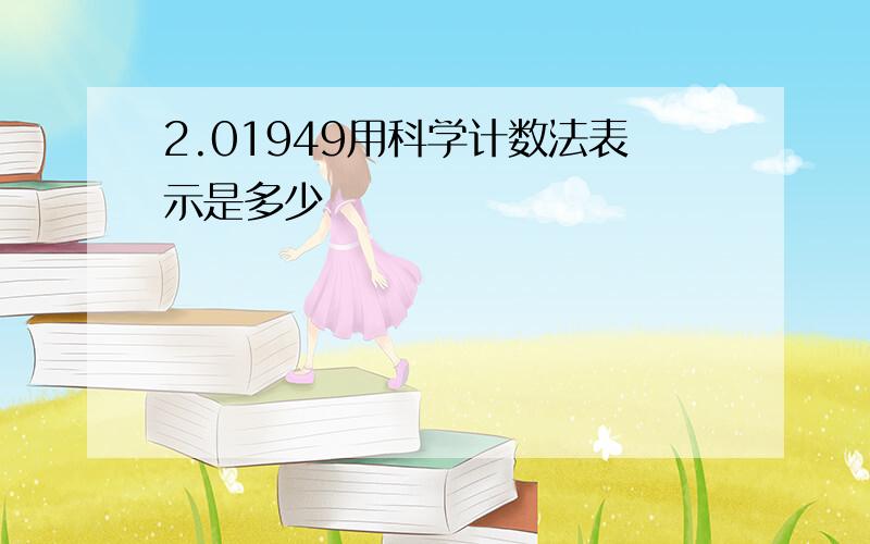 2.01949用科学计数法表示是多少