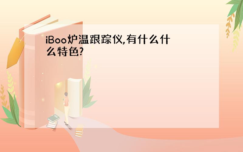 iBoo炉温跟踪仪,有什么什么特色?