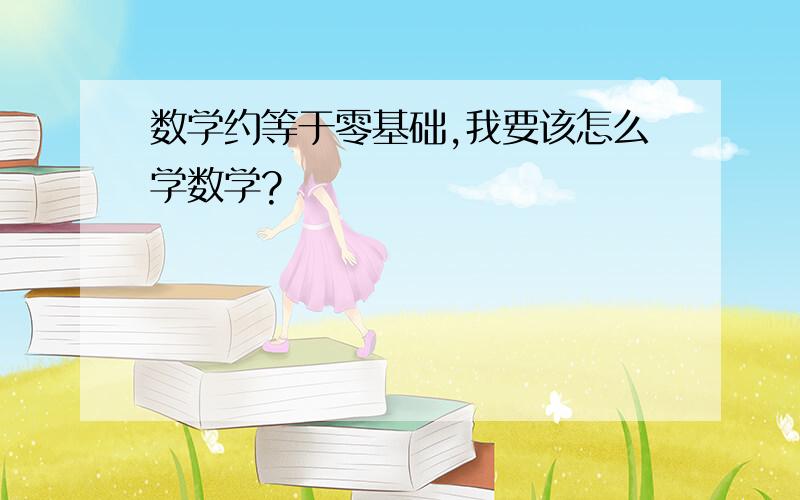 数学约等于零基础,我要该怎么学数学?