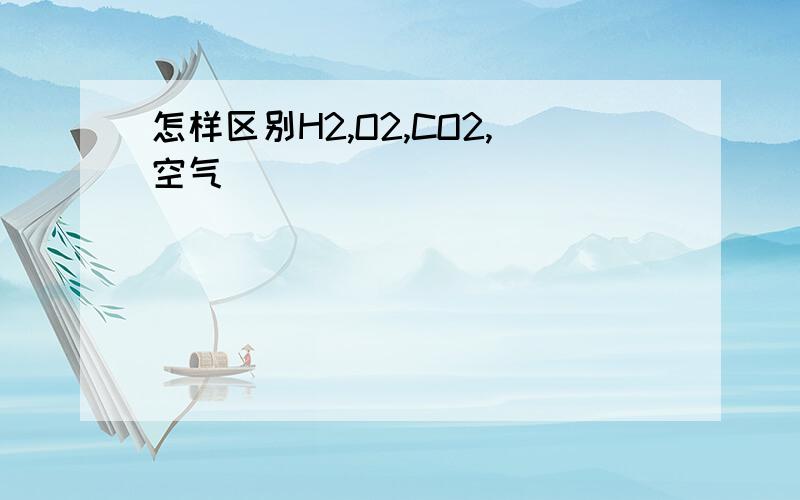 怎样区别H2,O2,CO2,空气