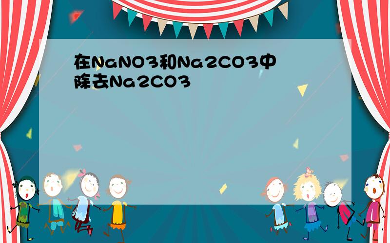 在NaNO3和Na2CO3中除去Na2CO3