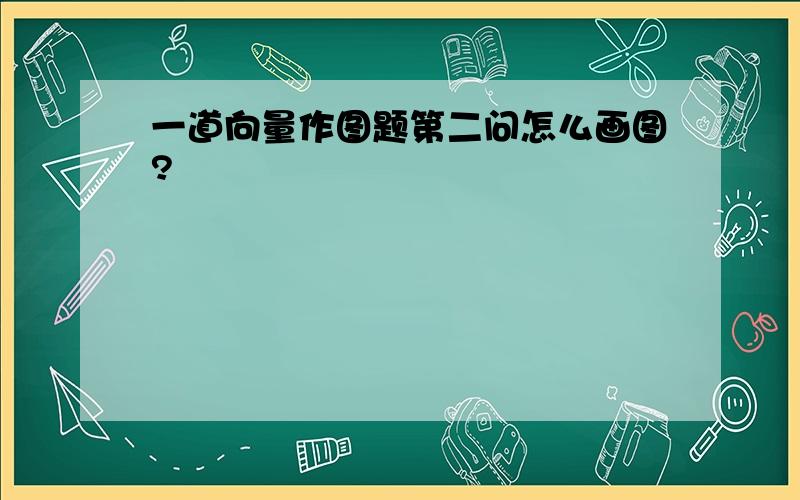 一道向量作图题第二问怎么画图?