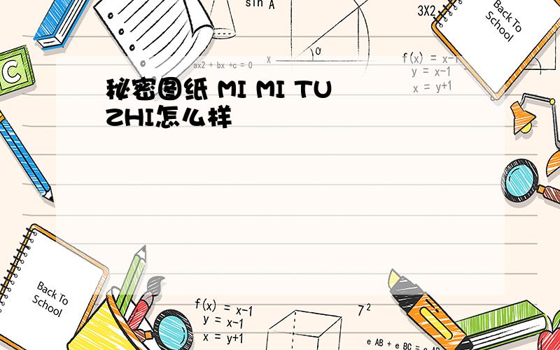 秘密图纸 MI MI TU ZHI怎么样