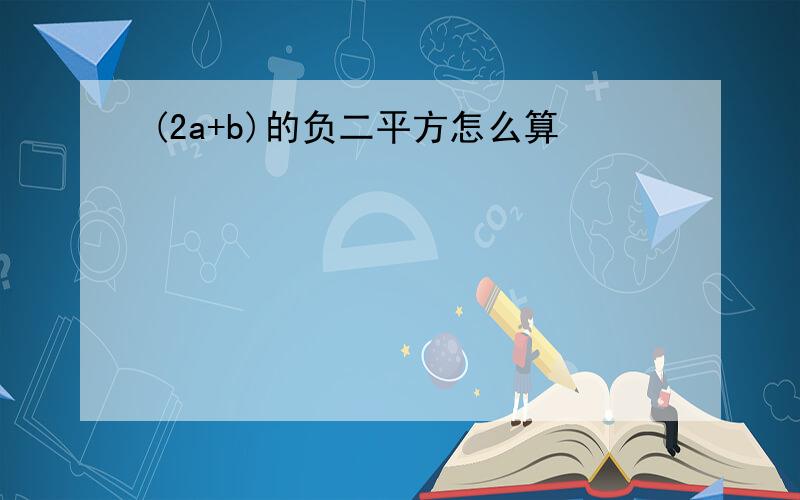 (2a+b)的负二平方怎么算