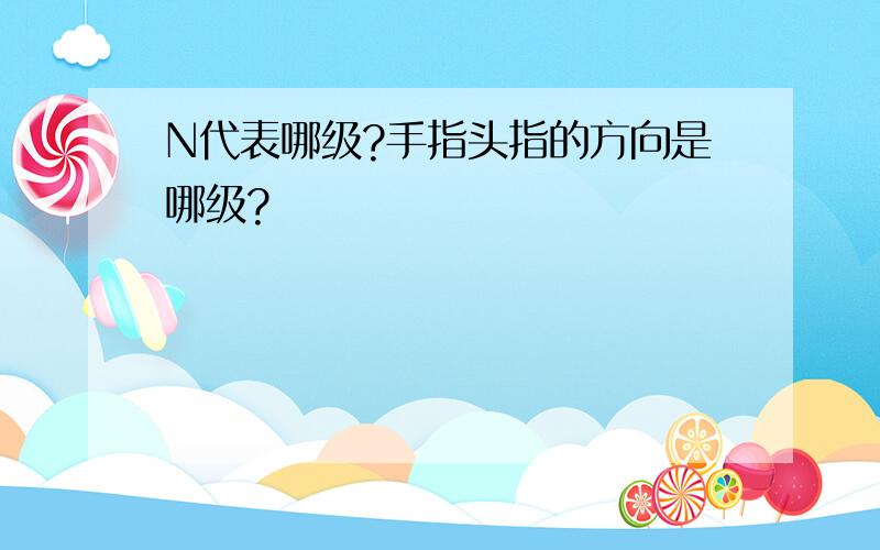 N代表哪级?手指头指的方向是哪级?