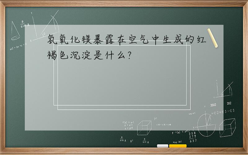 氢氧化镁暴露在空气中生成的红褐色沉淀是什么?