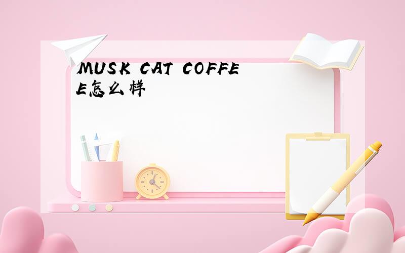 MUSK CAT COFFEE怎么样