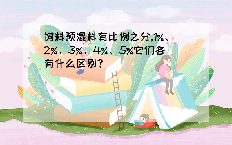 饲料预混料有比例之分,1%、2%、3%、4%、5%它们各有什么区别?