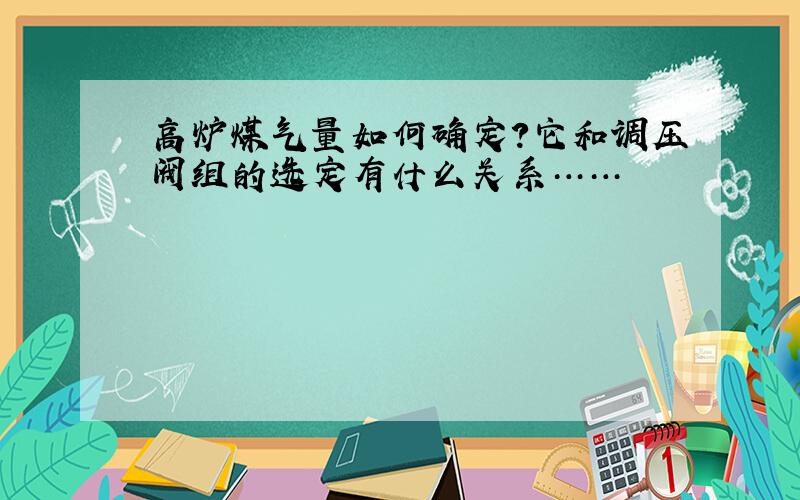 高炉煤气量如何确定?它和调压阀组的选定有什么关系……