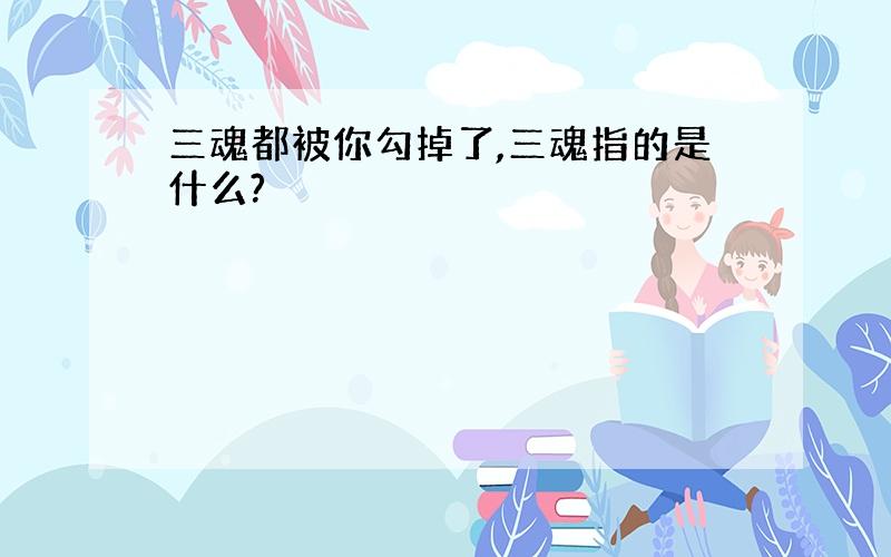 三魂都被你勾掉了,三魂指的是什么?