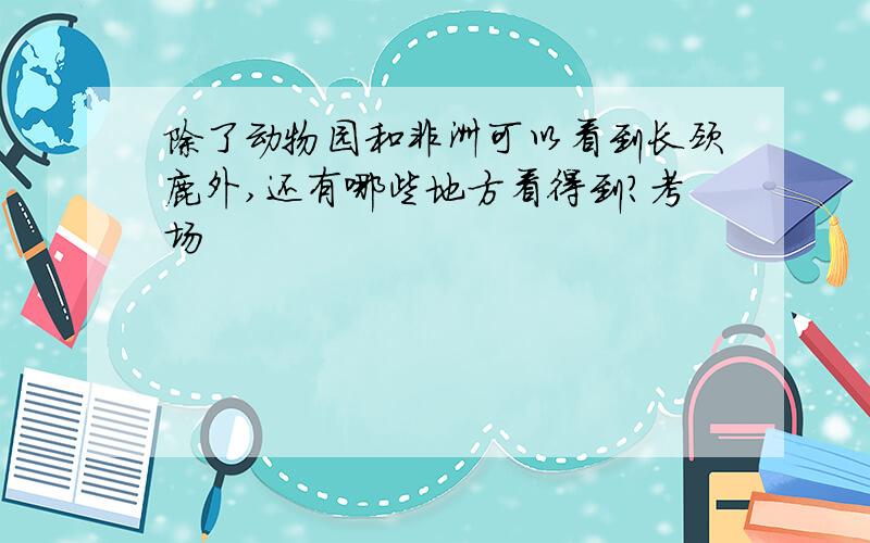 除了动物园和非洲可以看到长颈鹿外,还有哪些地方看得到?考场