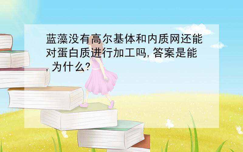 蓝藻没有高尔基体和内质网还能对蛋白质进行加工吗,答案是能,为什么?