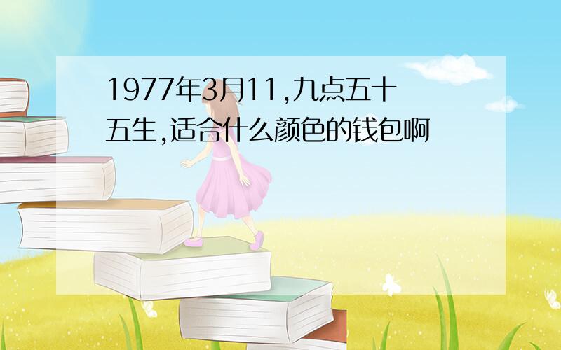 1977年3月11,九点五十五生,适合什么颜色的钱包啊