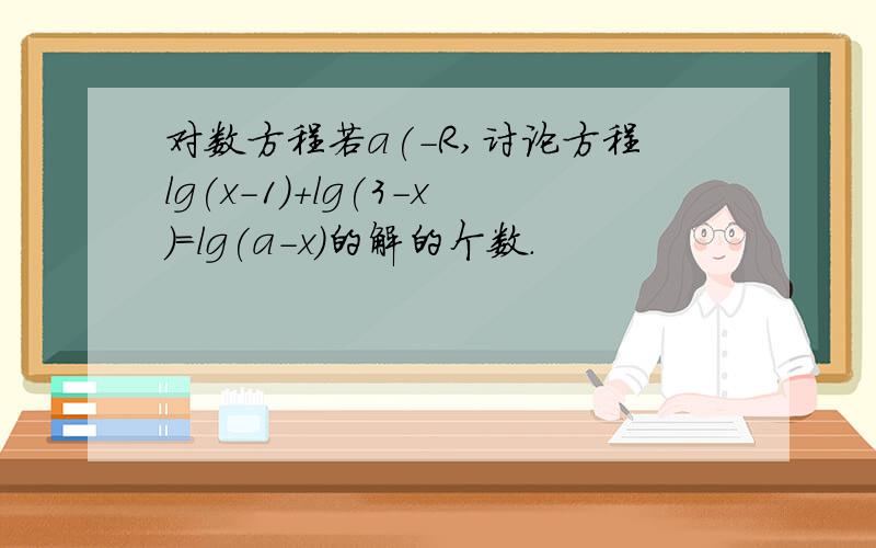 对数方程若a(-R,讨论方程lg(x-1)+lg(3-x)=lg(a-x)的解的个数.