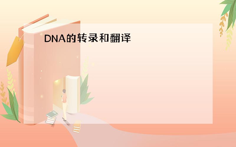 DNA的转录和翻译